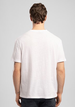 LEE COOPER Nicco - 262 LCM 242058 Erkek Beyaz O Yaka T-Shirt