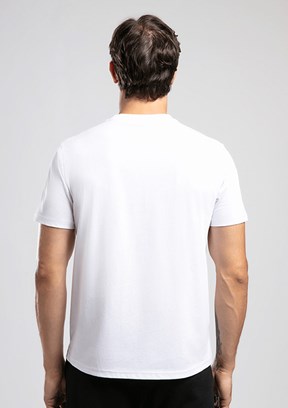 LEE COOPER Logos - 262 LCM 242033 Erkek Beyaz O Yaka T-Shirt