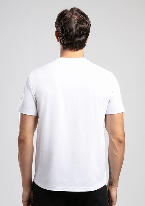 LEE COOPER Logos - 262 LCM 242033 Erkek Beyaz O Yaka T-Shirt