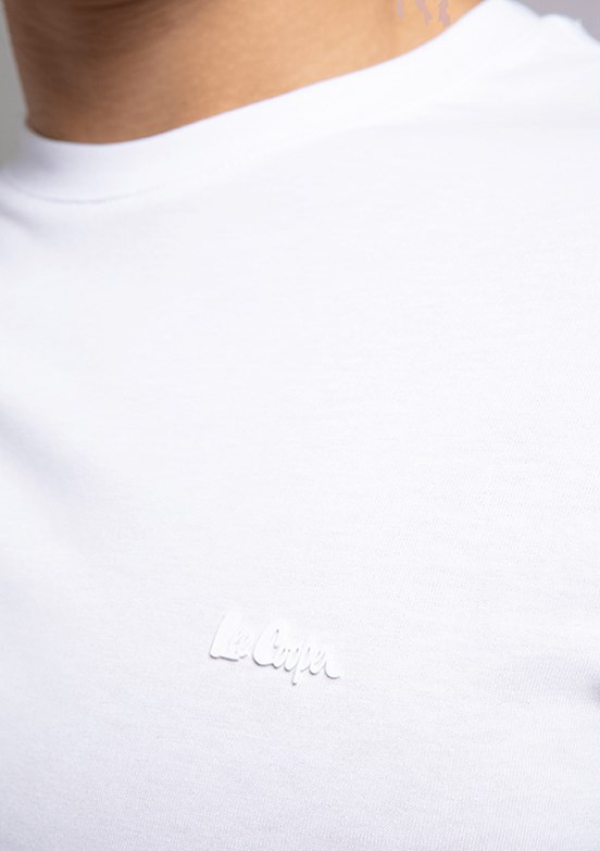 LEE COOPER Logos - 262 LCM 242033 Erkek Beyaz O Yaka T-Shirt