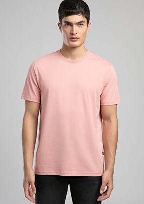 LEE COOPER - 262 LCM 242001 Erkek Pembe O Yaka T-Shirt