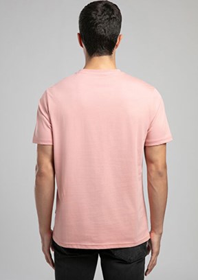LEE COOPER - 262 LCM 242001 Erkek Pembe O Yaka T-Shirt