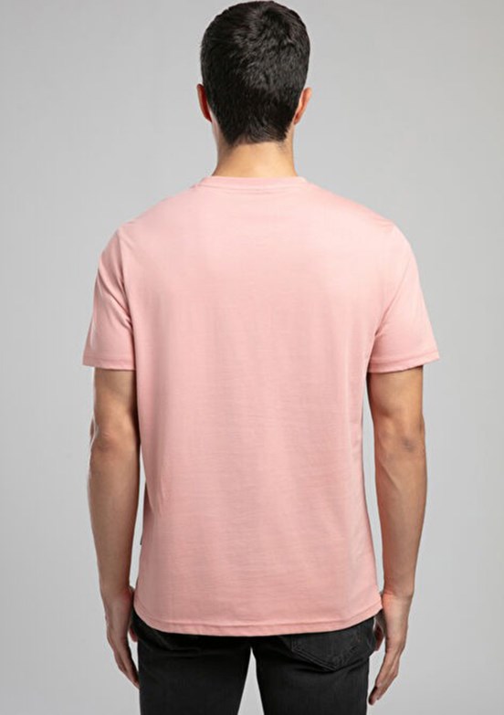 LEE COOPER - 262 LCM 242001 Erkek Pembe O Yaka T-Shirt