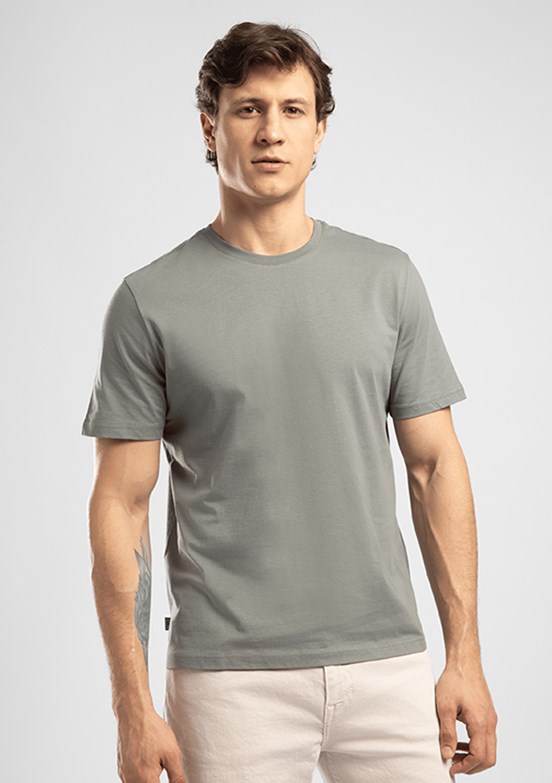 LEE COOPER Baselo - 262 LCM 242001 Erkek Gri O Yaka T-Shirt