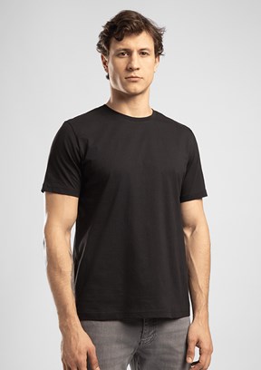 LEE COOPER Baselo - 262 LCM 242001 Erkek Siyah O Yaka T-Shirt
