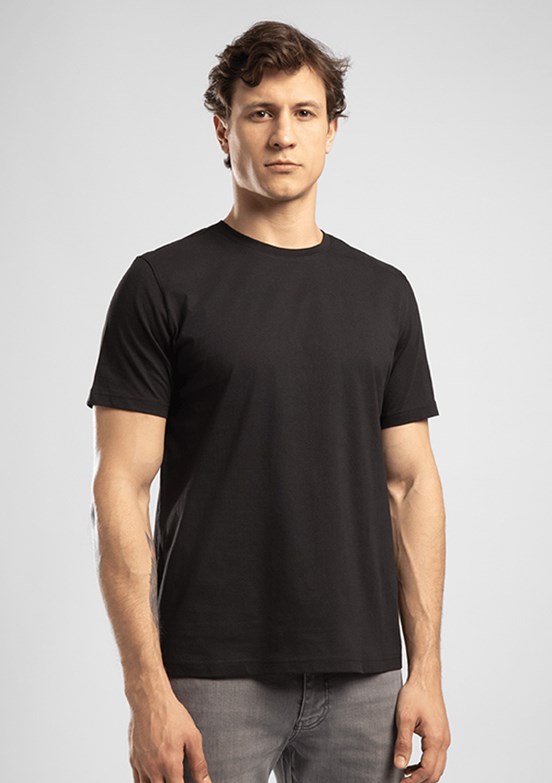 LEE COOPER Baselo - 262 LCM 242001 Erkek Siyah O Yaka T-Shirt