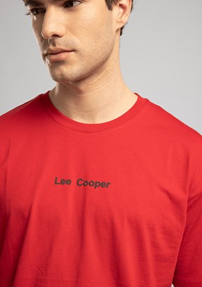 LEE COOPER Aylex - 262 LCM 242036 Erkek Kırmızı O Yaka T-Shirt
