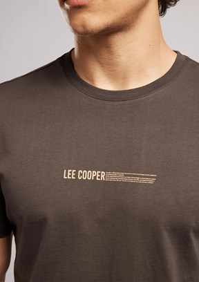 LEE COOPER Elvis - 262 LCM 242006 Erkek Kahverengi O Yaka T-Shirt