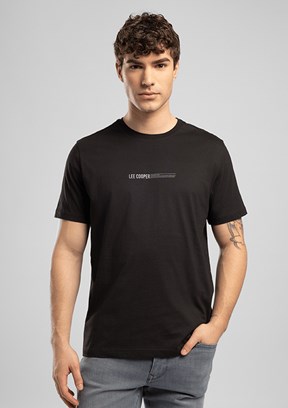 LEE COOPER Elvis - 262 LCM 242006 Erkek Siyah O Yaka T-Shirt