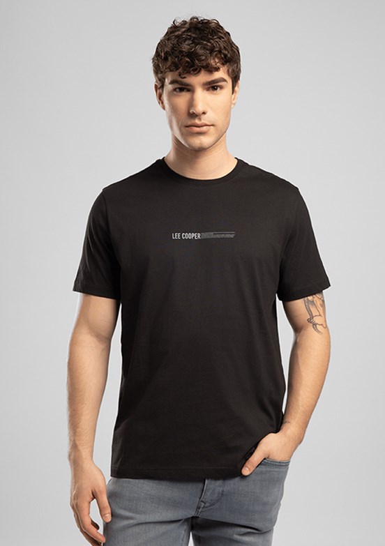 LEE COOPER Elvis - 262 LCM 242006 Erkek Siyah O Yaka T-Shirt