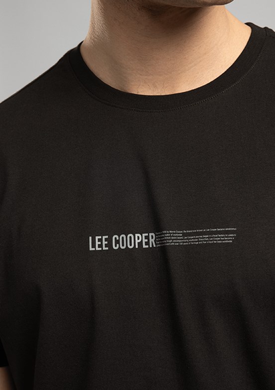 LEE COOPER Elvis - 262 LCM 242006 Erkek Siyah O Yaka T-Shirt