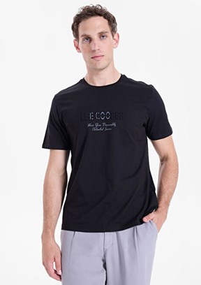 LEE COOPER - 262 LCM 242012 Erkek Siyah O Yaka T-Shirt