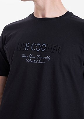 LEE COOPER - 262 LCM 242012 Erkek Siyah O Yaka T-Shirt