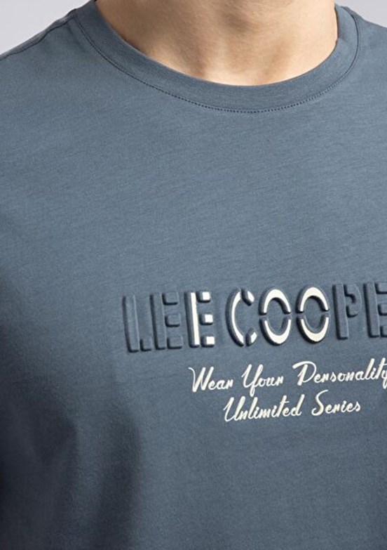 LEE COOPER - 262 LCM 242012 Erkek Bej O Yaka T-Shirt
