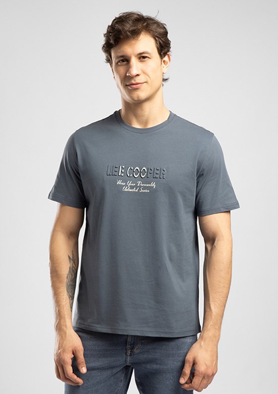 LEE COOPER Desavy - 262 LCM 242012 Erkek Lacivert O Yaka T-Shirt
