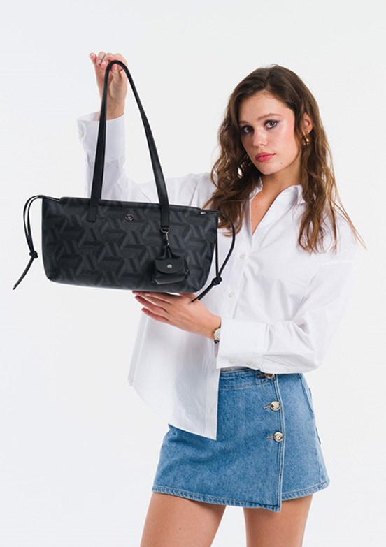 US POLO ASSN - US26111 Kadın Siyah Omuz Çantası