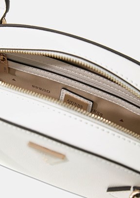 GUESS isobel Dome Satchel - HWBG9932050 Kadın Beyaz Omuz Çantası