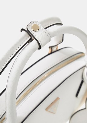 GUESS isobel Dome Satchel - HWBG9932050 Kadın Beyaz Omuz Çantası