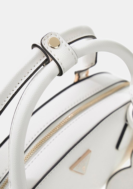 GUESS isobel Dome Satchel - HWBG9932050 Kadın Beyaz Omuz Çantası