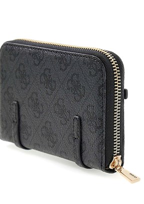 GUESS Leona - SWSG9917140 Kadın Siyah Suni Deri Cüzdan