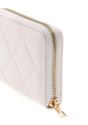 GUESS Libby Slg Medium - SWGG9912140 Kadın Beyaz Suni Deri Cüzdan