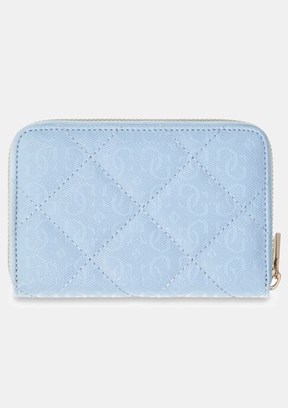 GUESS Libby Slg - SWGG9912140 Kadın Açık Mavi Suni Deri Cüzdan