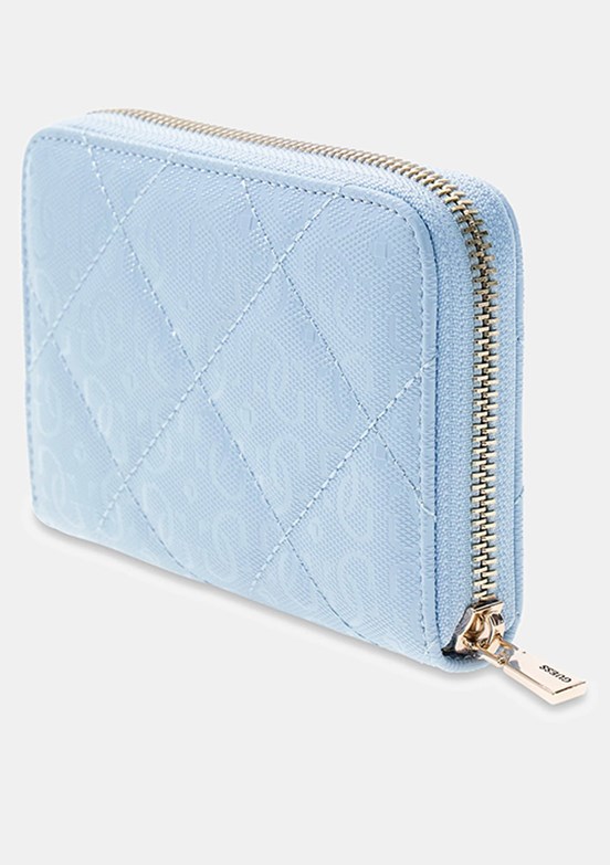 GUESS Libby Slg - SWGG9912140 Kadın Açık Mavi Suni Deri Cüzdan