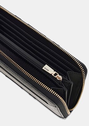 GUESS Laurel II - SWSS7459146 Kadın Siyah Suni Deri Cüzdan