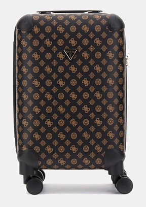 GUESS Wilder - TWHP7452983 Unisex Kahverengi Küçük Valiz