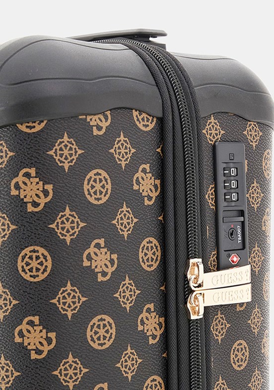 GUESS Wilder - TWHP7452983 Unisex Kahverengi Küçük Valiz