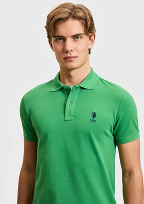 US POLO ASSN - Erkek Yeşil Slim T-Shirt