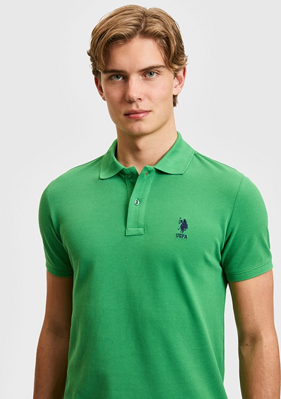 US POLO ASSN - Erkek Yeşil Slim T-Shirt