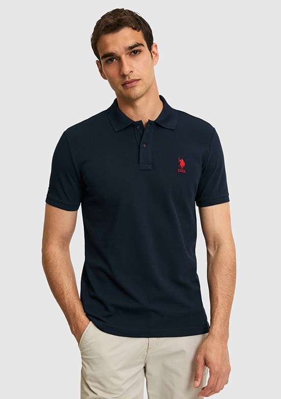 US POLO ASSN - Erkek Lacivert Slim T-Shirt