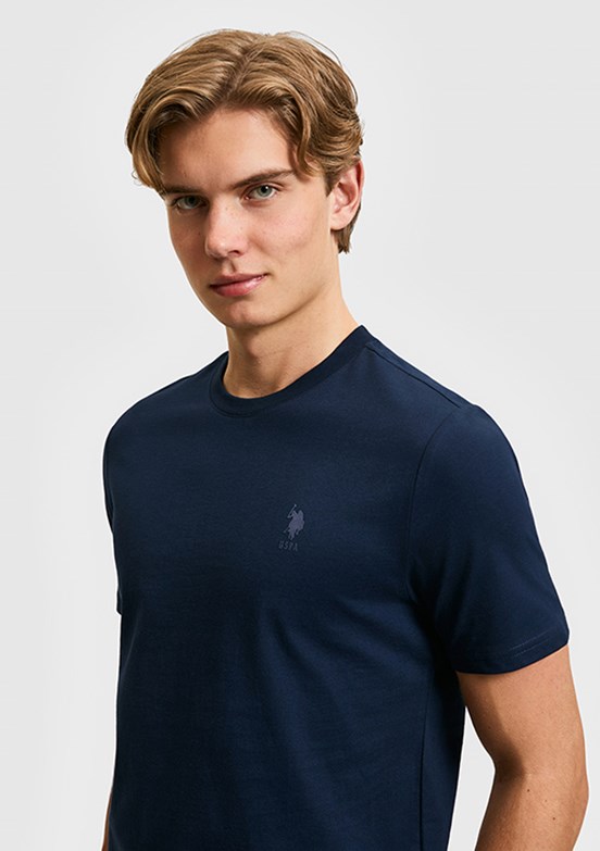 US POLO ASSN - Erkek Lacivert Basic T-Shirt