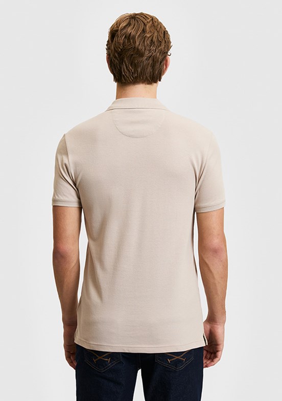 US POLO ASSN - Erkek Bej Basic T-Shirt
