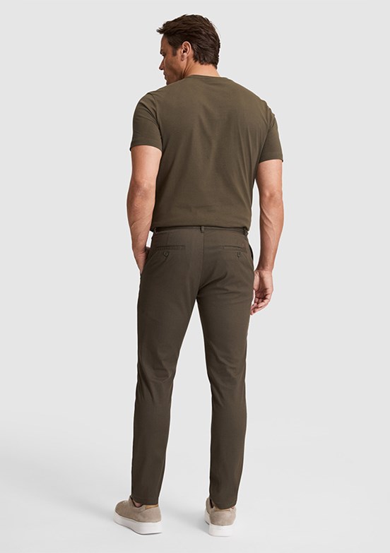 US POLO ASSN - Erkek Yeşil Chino Pantolon