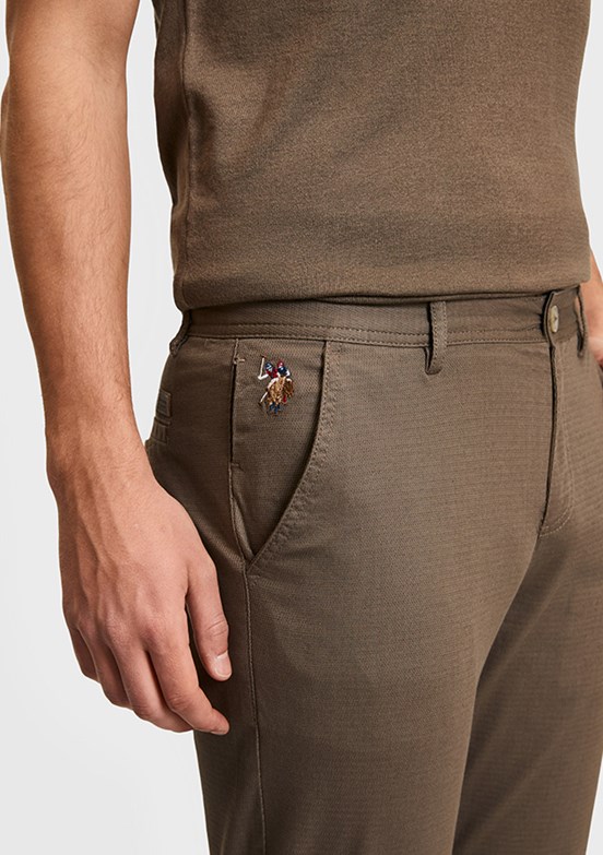 US POLO ASSN - Erkek Bej Chino Pantolon