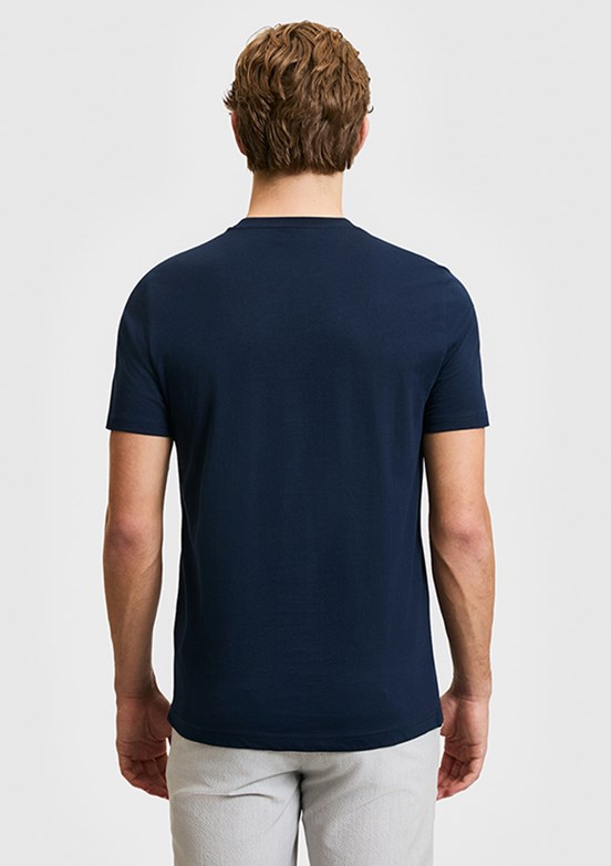 US POLO ASSN - Erkek Lacivert Basic T-Shirt