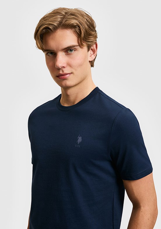 US POLO ASSN - Erkek Lacivert Basic T-Shirt