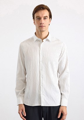 SÜVARİ - SGM1008400001 Erkek Siyah Slim Gömlek