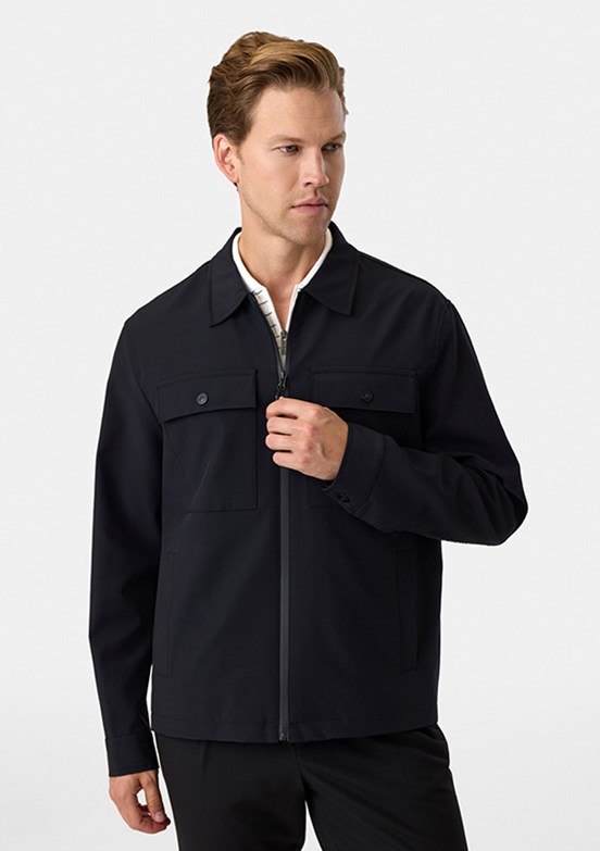 BACKANDBOND - B35S60007 Erkek Siyah Regular Mont