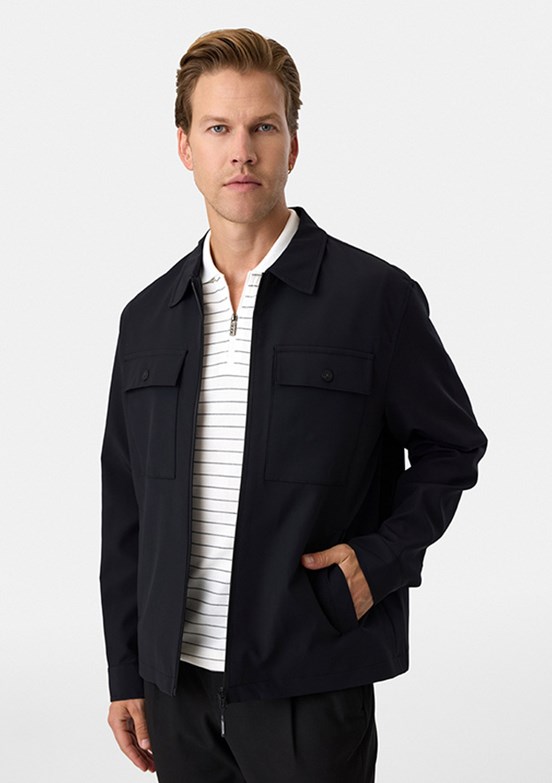 BACKANDBOND - B35S60007 Erkek Siyah Regular Mont