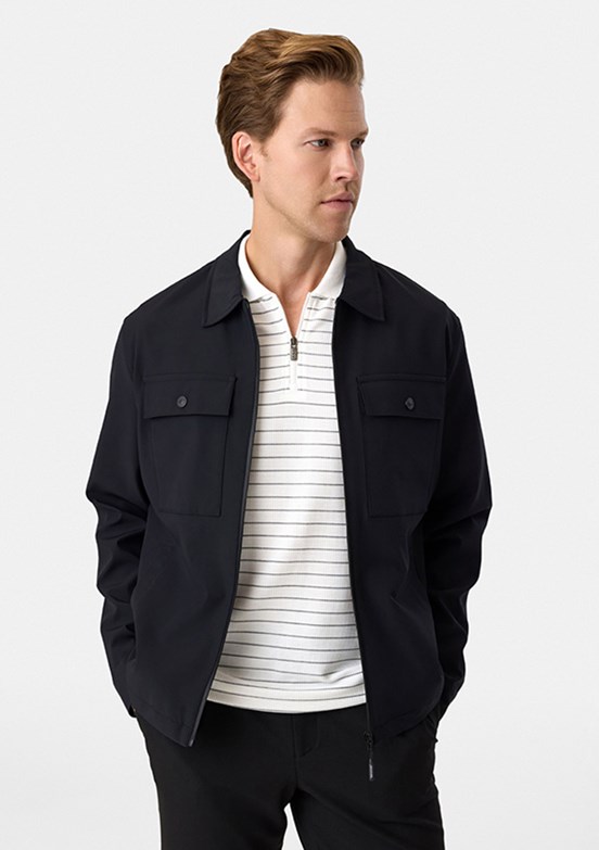 BACKANDBOND - B35S60007 Erkek Siyah Regular Mont