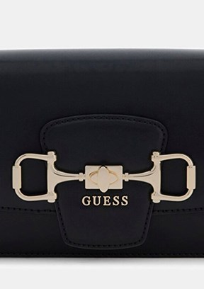 GUESS Janie Convertible Xb - HWVG9910210 Kadın Siyah Çapraz Çanta