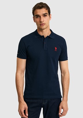 US POLO ASSN - Erkek Lacivert Slim T-Shirt