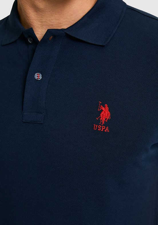 US POLO ASSN - Erkek Lacivert Slim T-Shirt