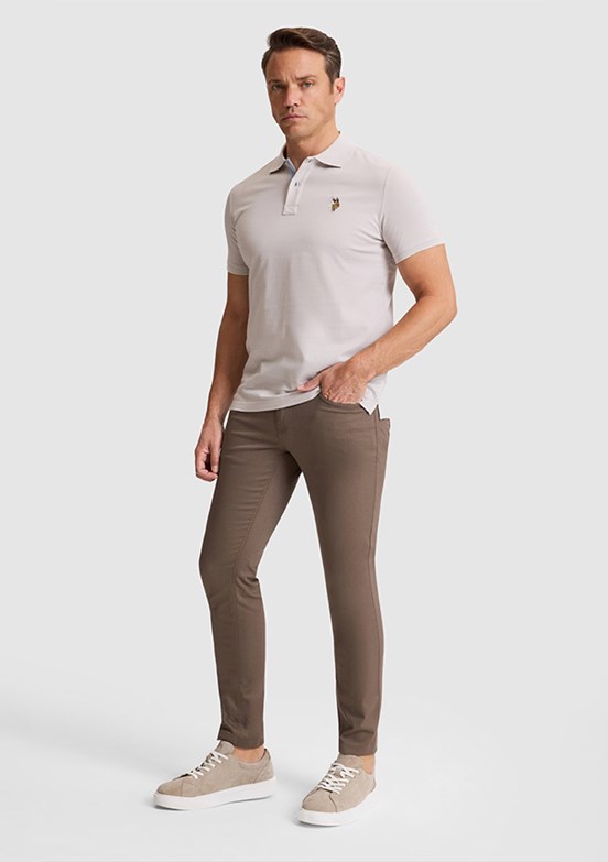 US POLO ASSN - Erkek Bej Chino Pantolon