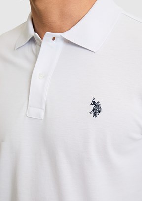 US POLO ASSN - Erkek Beyaz Basic T-Shirt