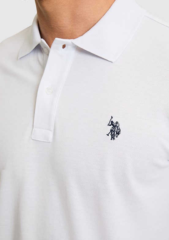US POLO ASSN - Erkek Beyaz Basic T-Shirt