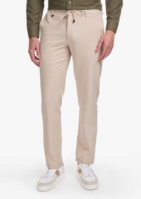 PİERRE CARDİN - Erkek Bej Slim Pantolon